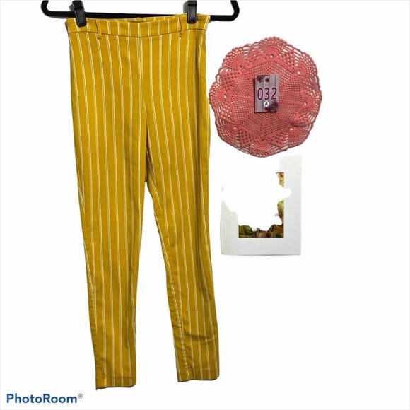 Forever 21 Straight Striped Pant w/Side Zipper - Picture 1 of 11